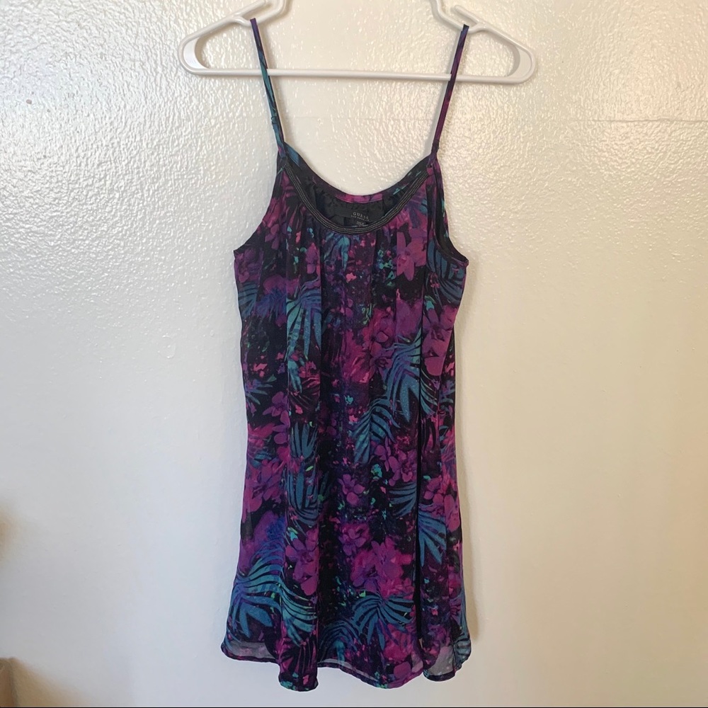 Guess mini dress size M with gold embossments